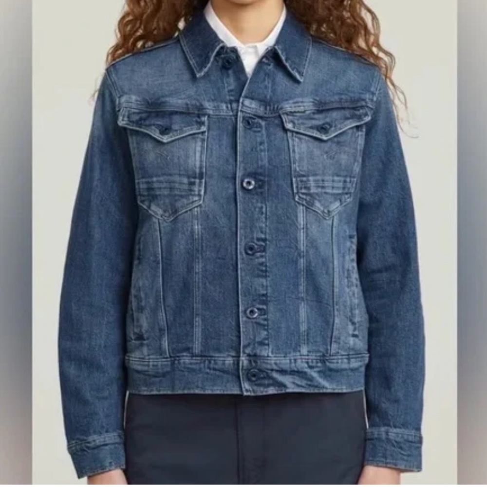 G-Star Raw Dark Blue Jean Jacket Size Small NWT